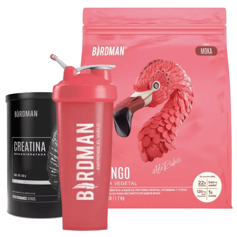 Pack Creatina 450g + Fitmingo Moka 1.7 kg  + Shaker miniatura 2