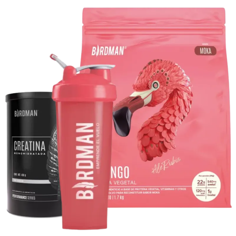 Pack Creatina 450g + Fitmingo Moka 1.7 kg  + Shaker