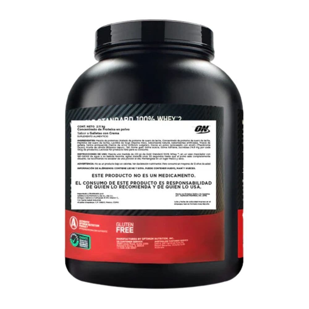 Gold Standard 100% Whey 4.6 Lb Galletas con Crema miniatura 5